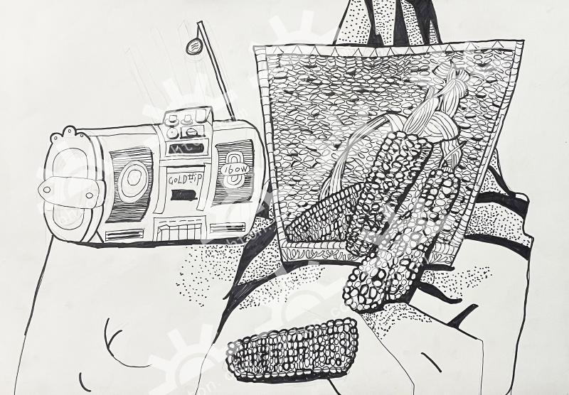 线描静物写生