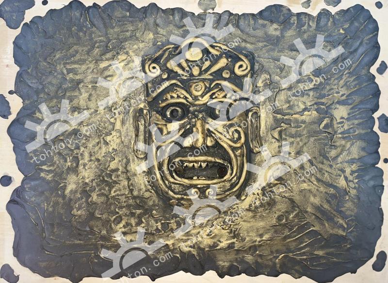 白马藏族傩面具1