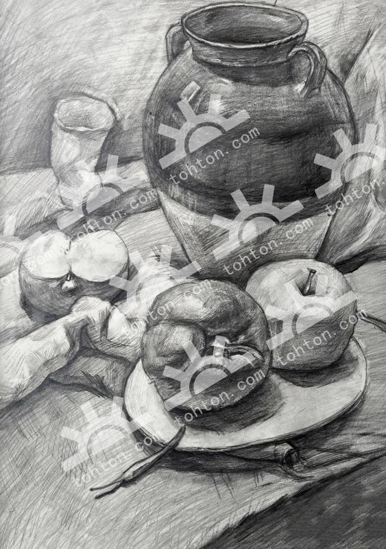 静物素描