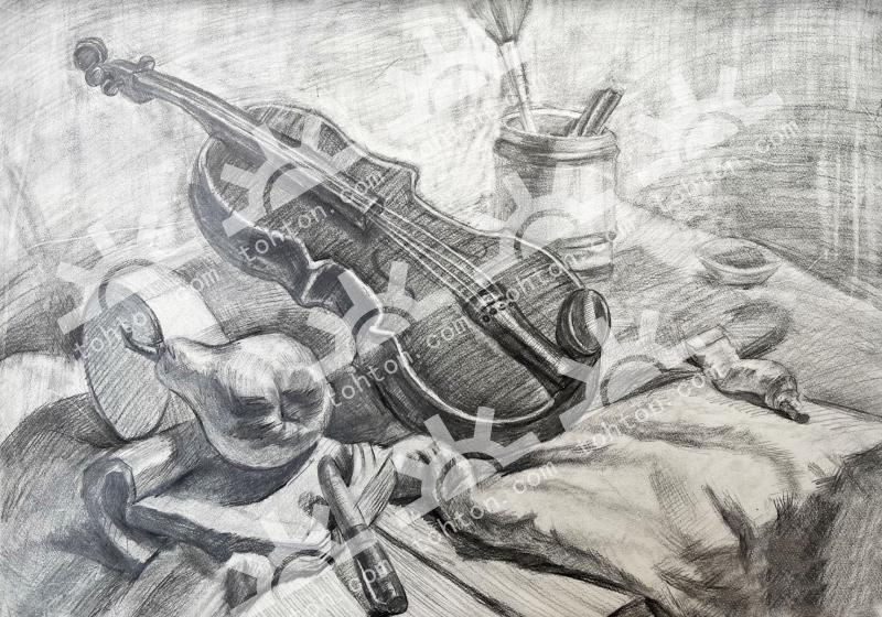 静物素描
