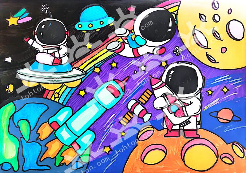 遨游太空