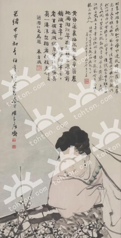 梅花仕女图